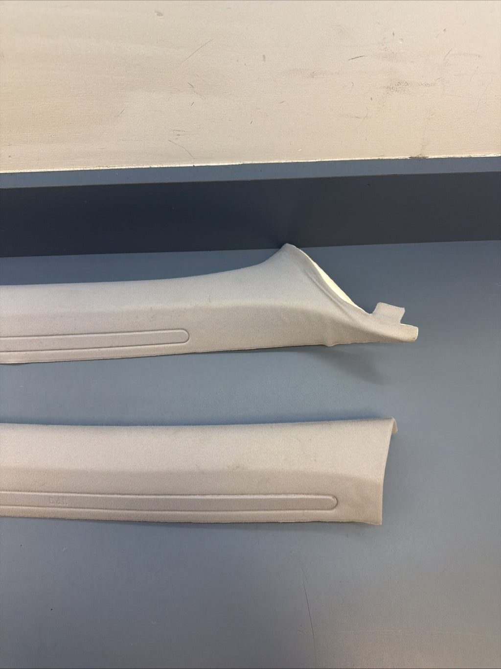 01-06 BMW E46 SEDAN Front Left & Right A Pillar Trim 8220240 8220239 Grey