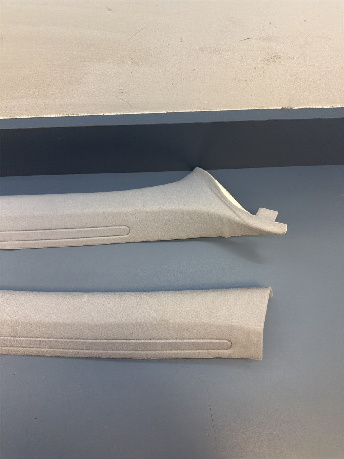 01-06 BMW E46 SEDAN Front Left & Right A Pillar Trim 8220240 8220239 Grey