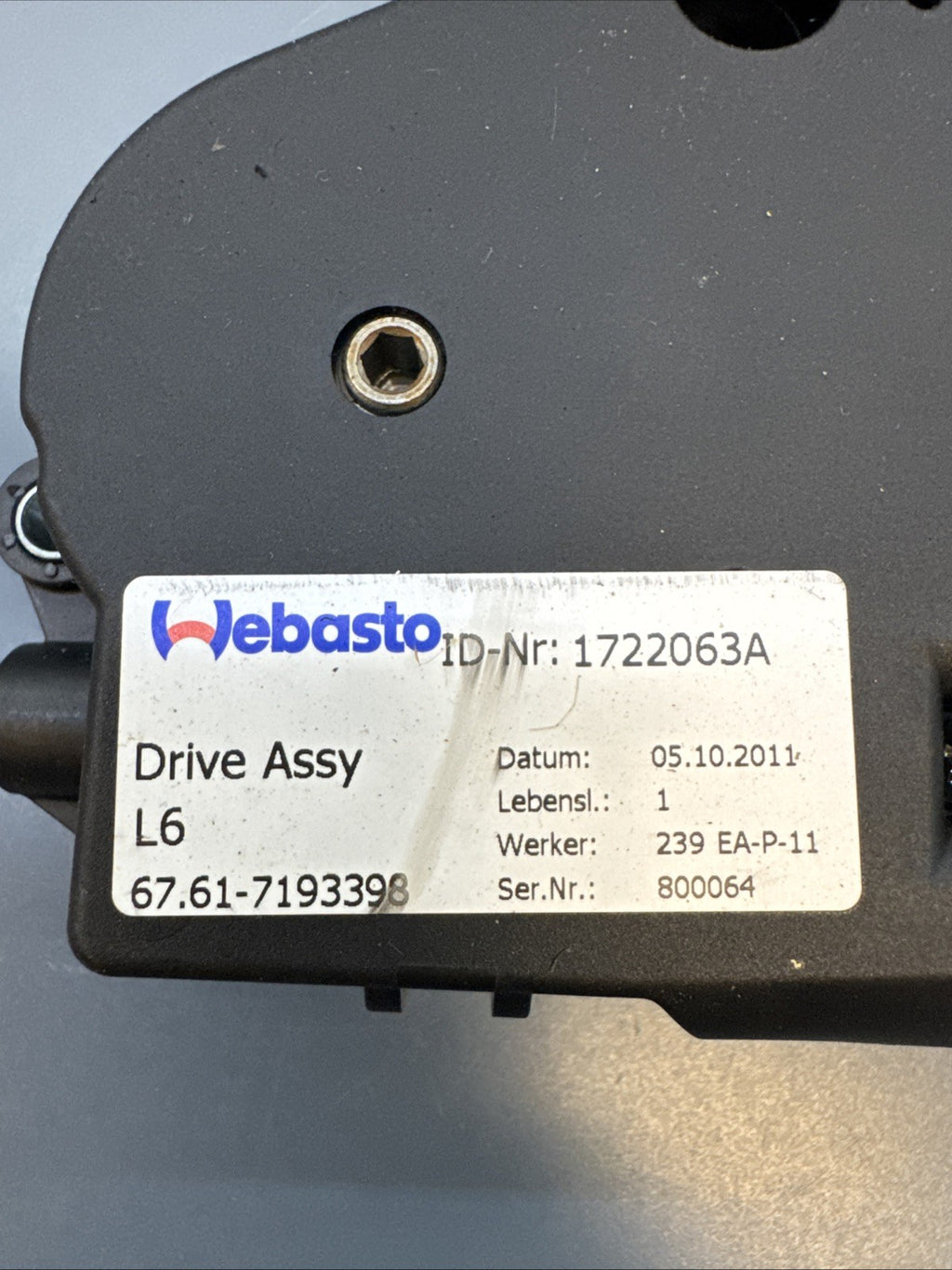 BMW 328 335 E90 E92 F10 OEM Moonroof Sun Roof Motor 7193398