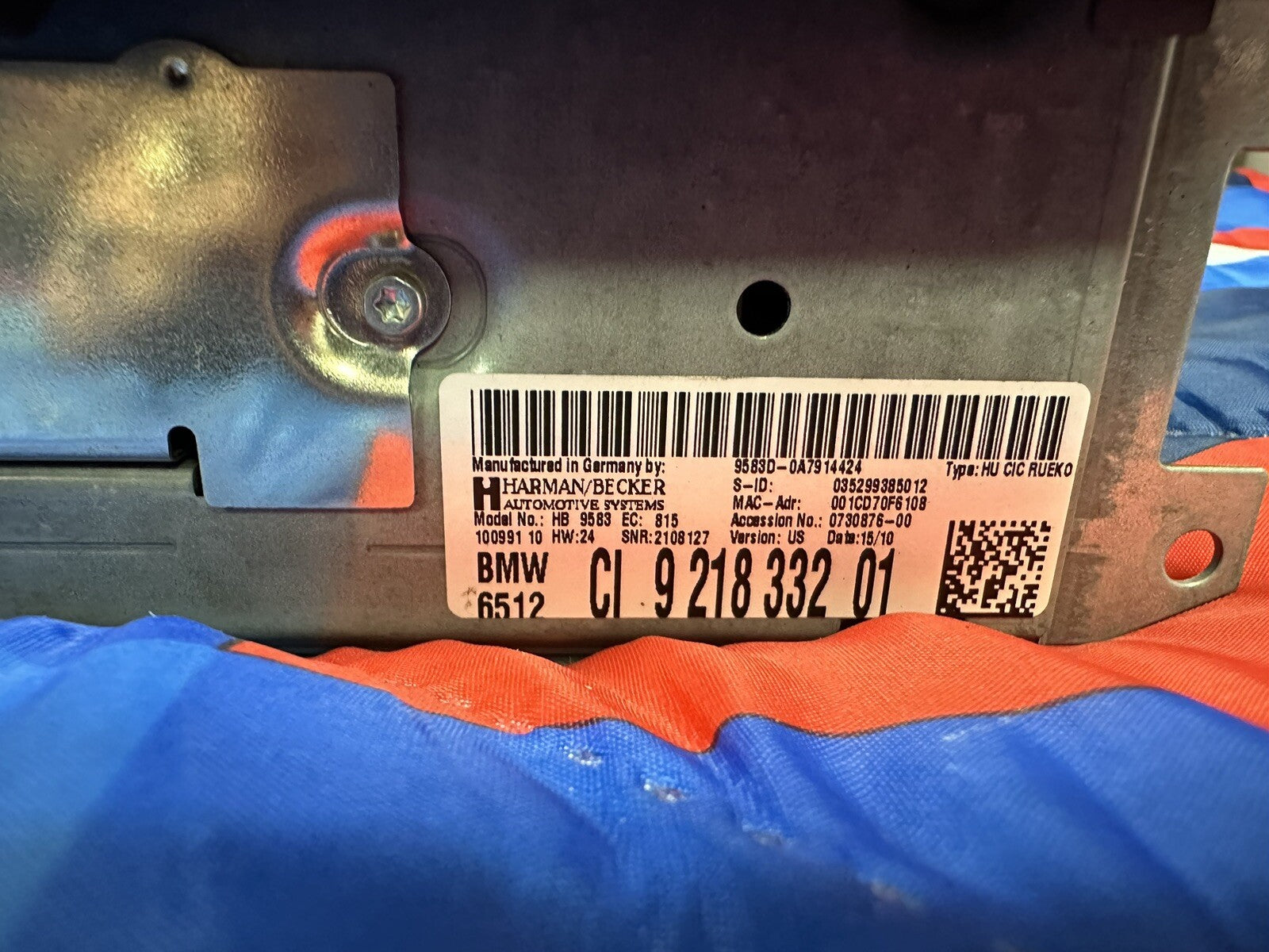 09-13 BMW 328I 335I RADIO NAVIGATION DVD CD PLAYER RECEIVER OEM 9218332