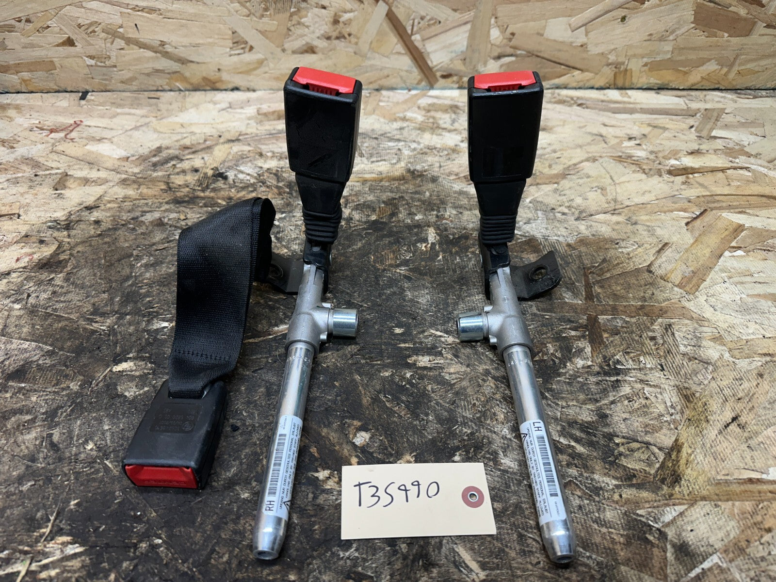 BMW 2006-2012 E90 REAR SEAT BELT BUCKELS+SRS SYSTEM TENSIONER SET OEM 6975364