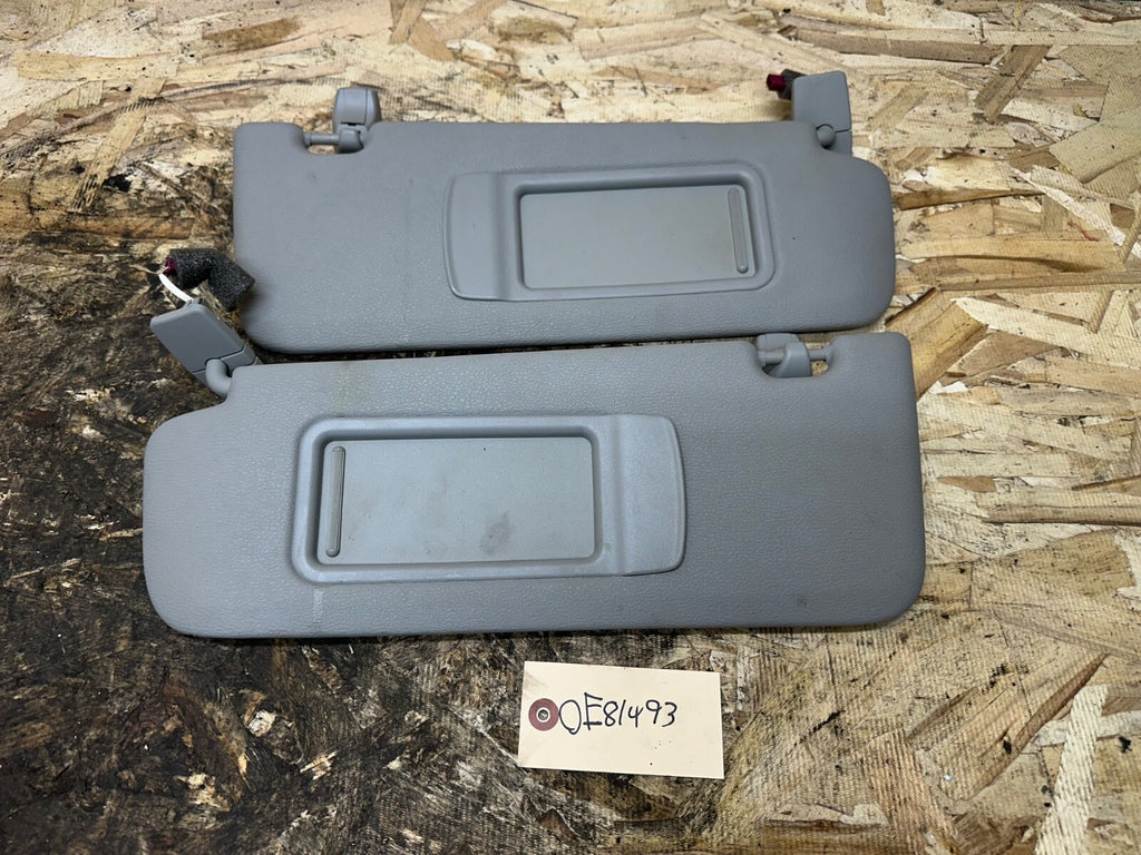 BMW 11-19 F25 X3 DRIVER AND PASSANGER SUN VISOR AND MICROPHONE SET LIGHT GRAY