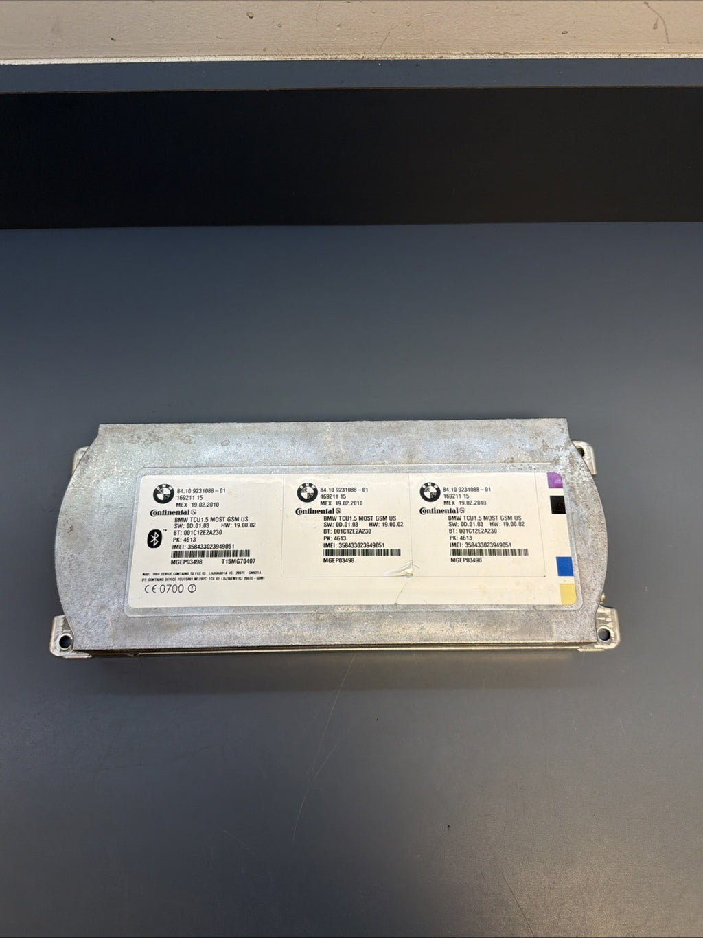 OEM BMW E70 E88 E90 E92 F02 F10 Combox Telematics TCU Bluetooth Module 9231088