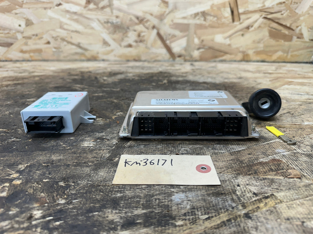 BMW 99-06 E46 E60 E83 3/5 SERIES X3 M54 ENGINE ECU+CAS+KEY 7541336 MS45.1