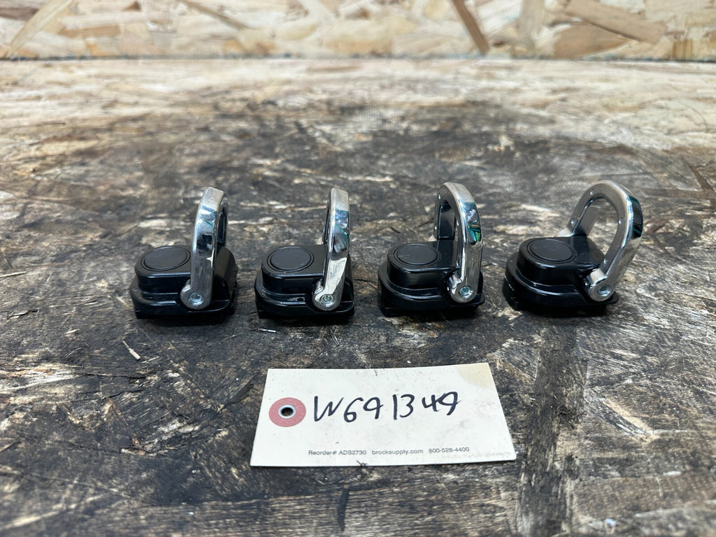 BMW 2003-2010 E83 X3 4pc REAR CARGO RAIL TIE DOWN HOOKS OEM 3400537