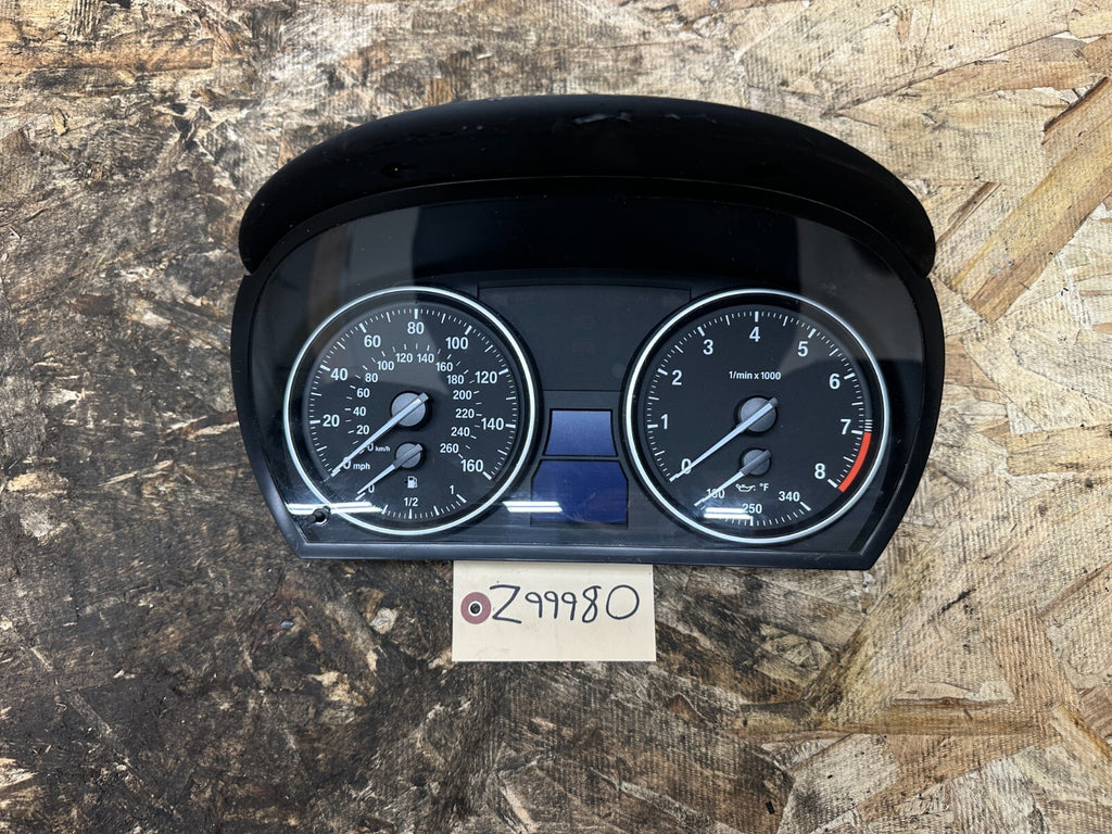 BMW 2006-2012 E90 SPEEDOMETER INSTRUMENT GAUGE CLUSTER MPH OEM 9168354