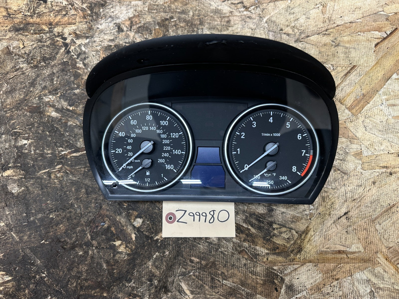 BMW 2006-2012 E90 SPEEDOMETER INSTRUMENT GAUGE CLUSTER MPH OEM 9168354