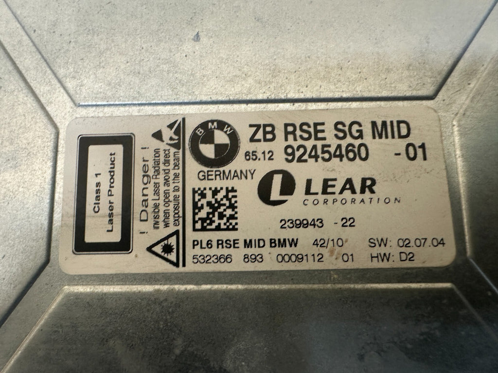 BMW 08-17 F02 F01 F11 5 7 SERIES REAR DVD PLAYER ENTERTAINMENT UNIT OEM 9245460