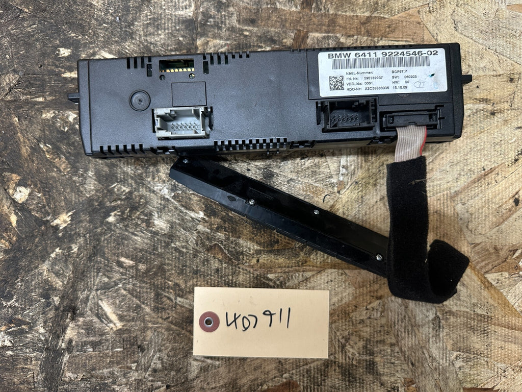 BMW 06-12 E90 CLIMATE CONTROL PANEL+HILL DESCENT MODULE OEM 9224546+6962612
