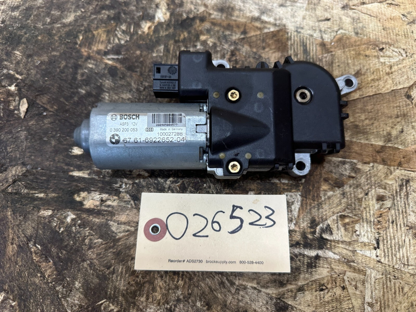 BMW 2003-2010 E83/E53 X3/X5 PANORAMIC SUNROOF MOTOR OEM 0390200053
