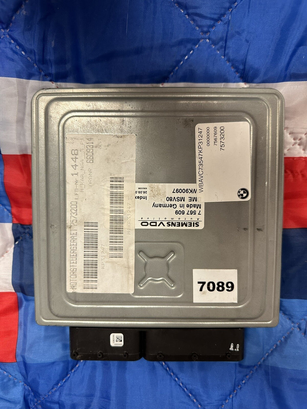 BMW 328I 128I E90 E92 E93 E82 N52 ENGINE ECU SET DME MSV80 CAS3 KEY SET 7567609O