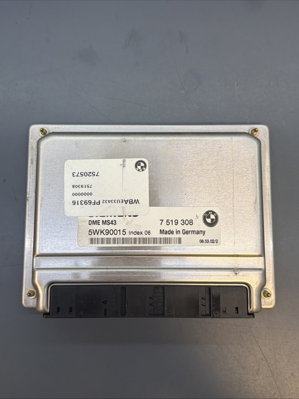 2001-2006 BMW E46 325i 330i M54 Siemens MS43 DME Engine Control Module 7519308