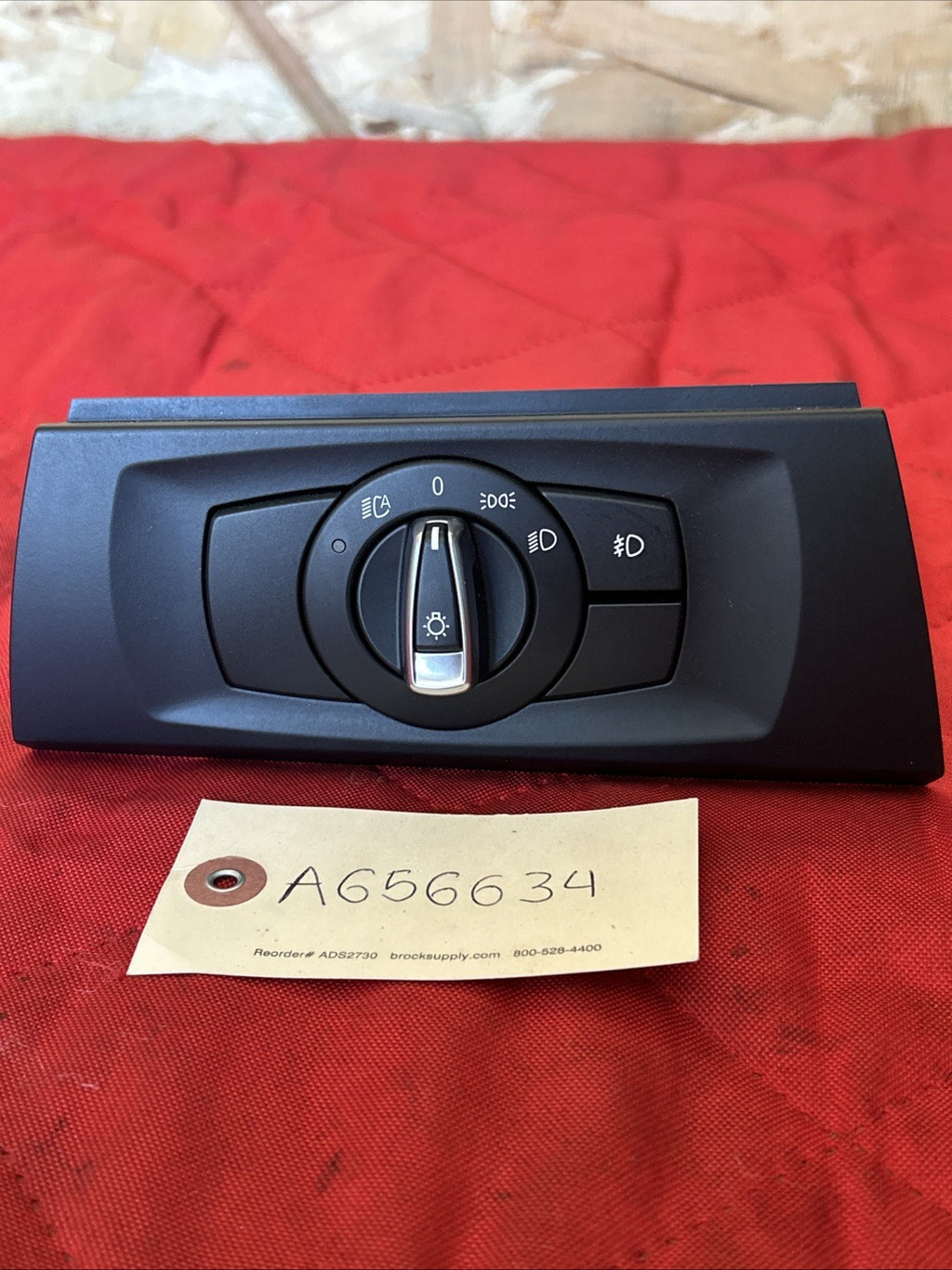06-11 BMW E90 E92 328i 335i Headlight Control Switch Button Black 9169398