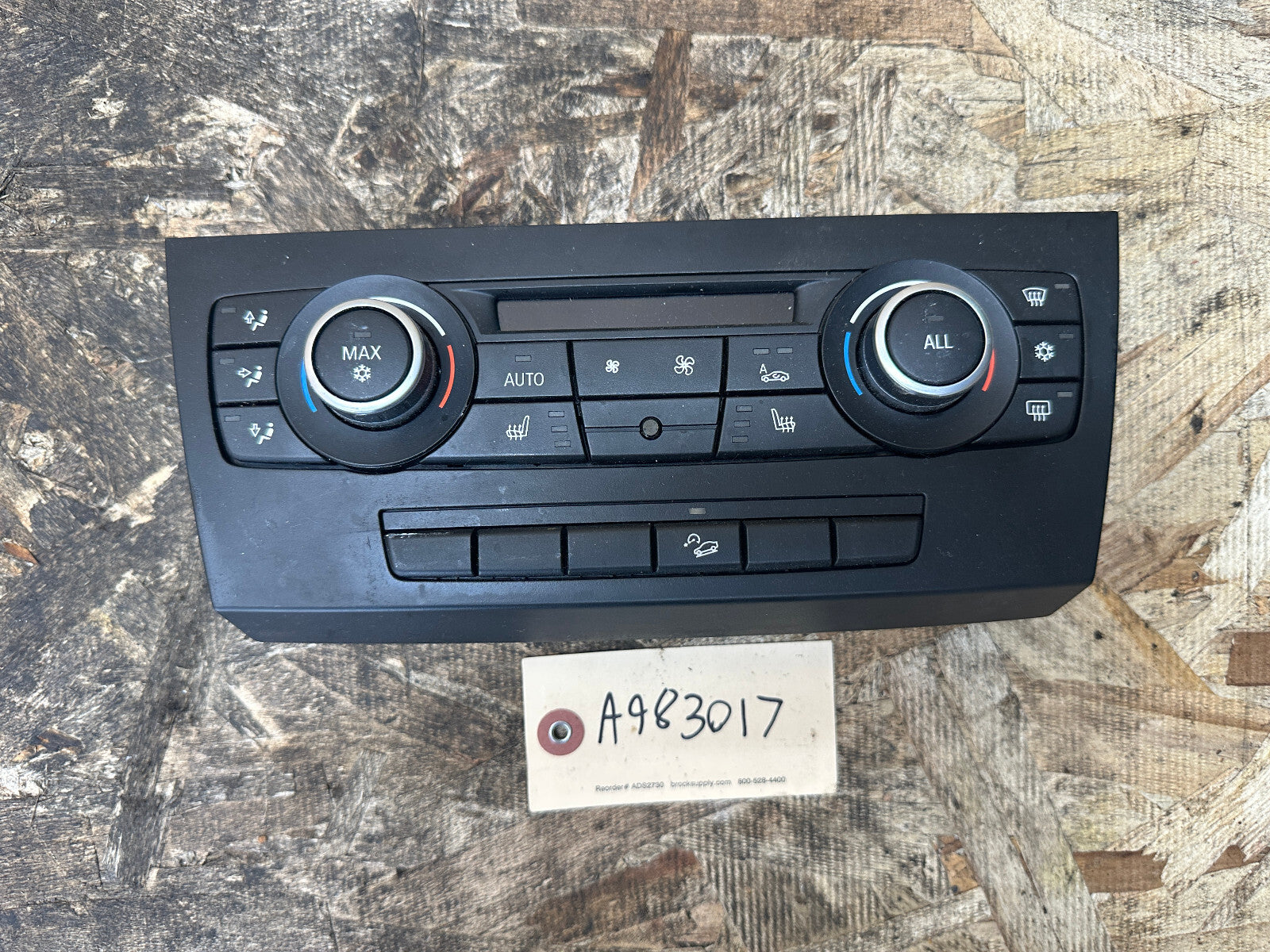 BMW 04-13 E81 E88 E90 E84 1/3 SERIES X1 AC CLIMATE CONTROL PANEL OEM 9250393