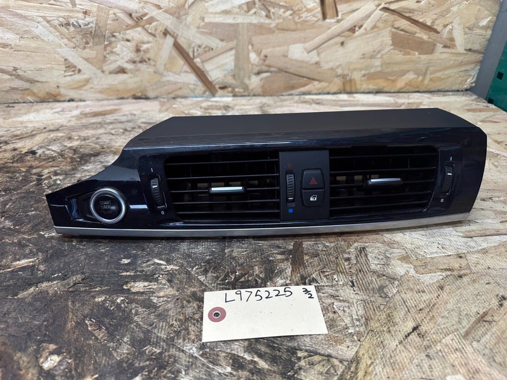 BMW 11-17 F25 X3 ENGINE START STOP+CENTER DASH AIR VENTS BLACK OEM 918474309