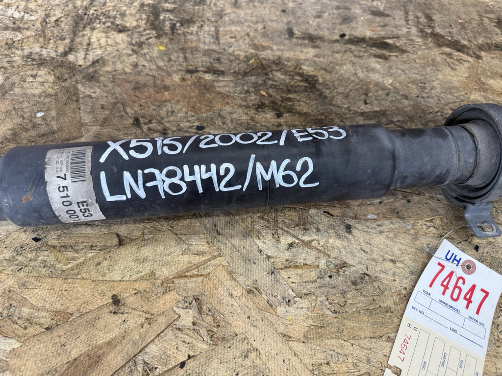 2002 X5IS E53 REAR DRIVESHAFT 7510001 74647