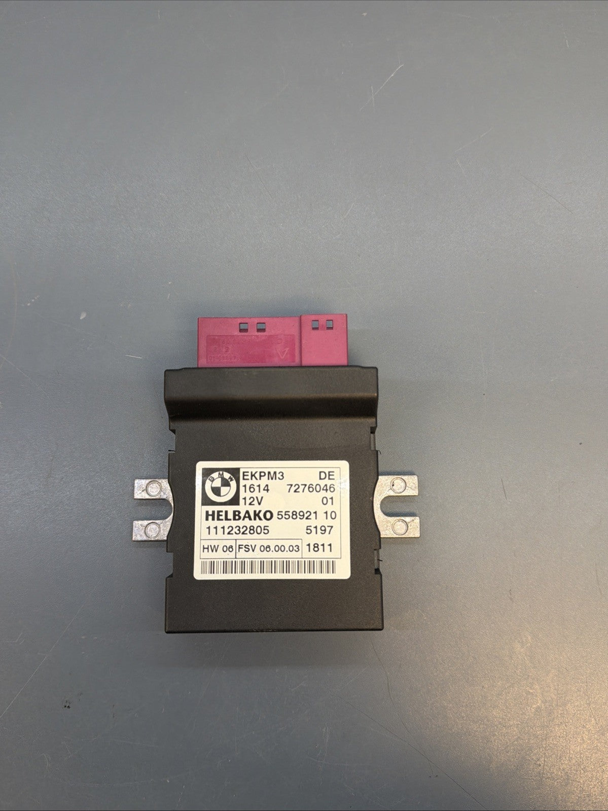 07-13 BMW E93 E90 EKPM3 Fuel Pump Control Module 7276046