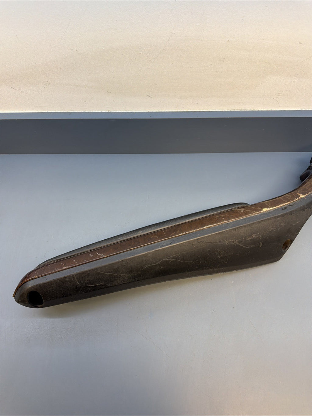 BMW E46 Coupe Convertible Armrest Door Trim Panel Front Left Brown Wood 8241093
