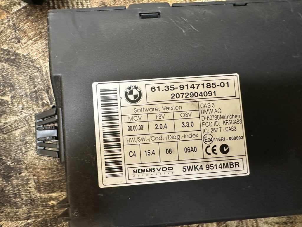 BMW 2006-2013 E92 3 SERIES N54 ECU+CAS/IMMOBILIZER+KEY VIN MATCHED OEM 7583332
