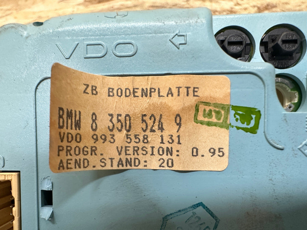 BMW 87-96 E34 5 SERIES SPEEDOMETER INSTRUMENT CLUSTER MPH OEM 8350524/8351832