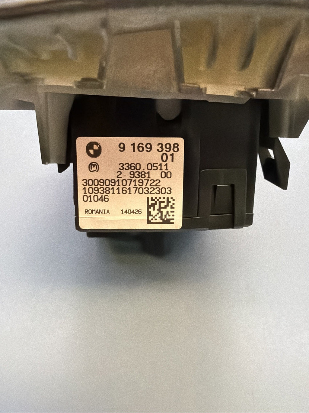 06-11 BMW E90 E92 328i 335d Headlight Control Switch Unit Black 9169398 OEM