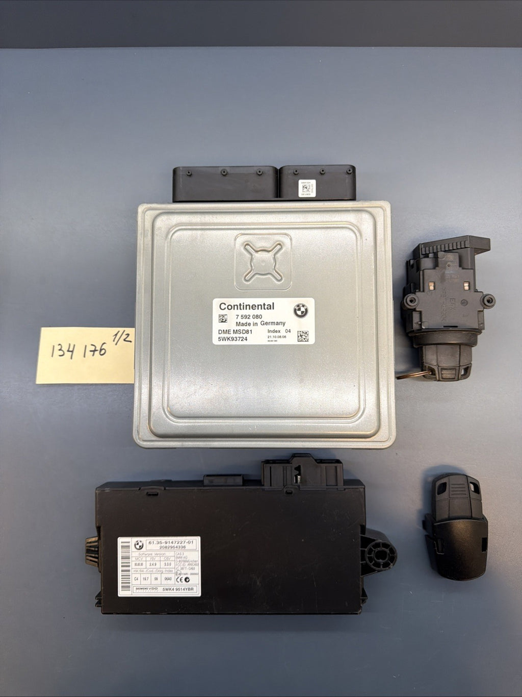 MSD81 07-10 BMW E90 E92 E93 N54 E60 535i 135i ENGINE ECU DME CAS KEY + READER