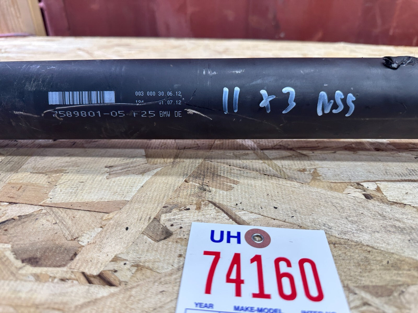 OEM BMW REAR DRIVESHAFT FITS AUTO 09-18 F25 F26 X3 X4 20iX 28iX 35iX 7589801