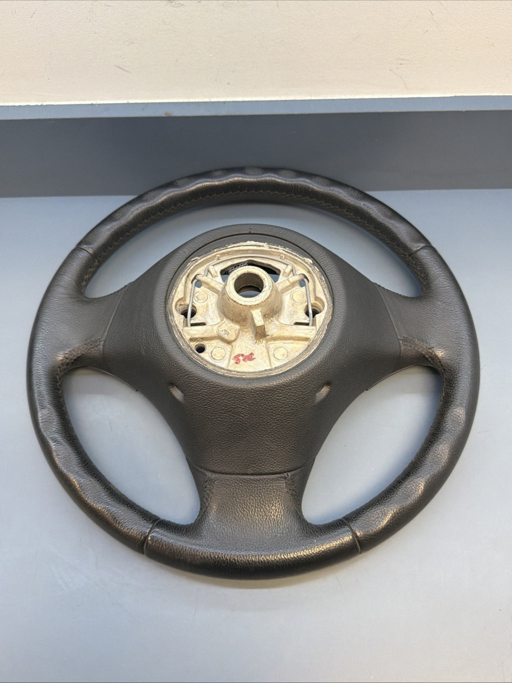 BMW 2006-2012 E90 E9X 3 SERIES BLACK LEATHER STEERING WHEEL OEM 3375E901