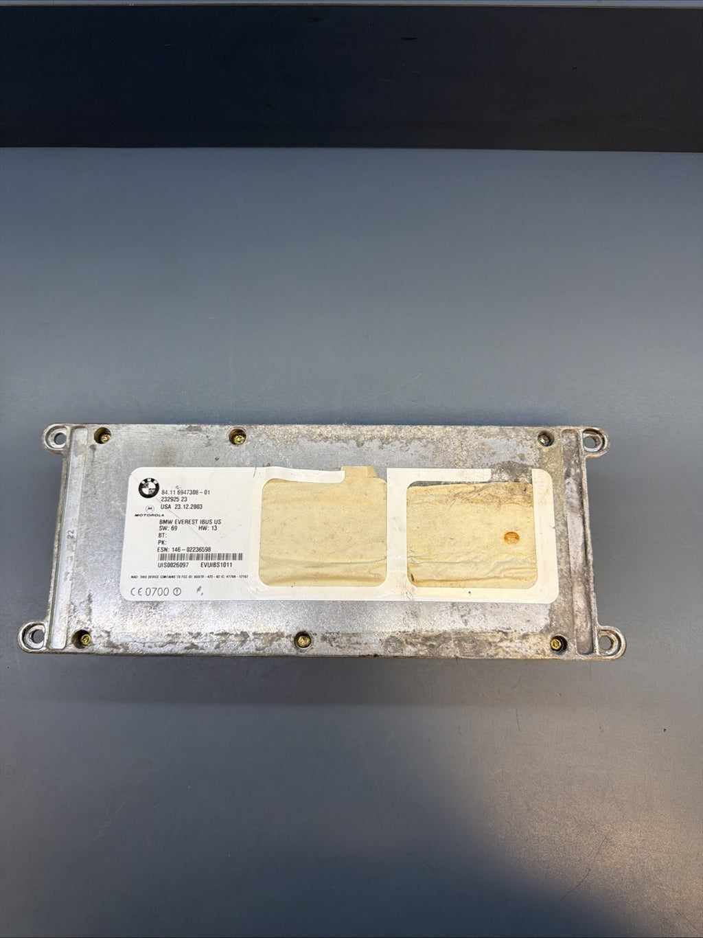 BMW 2004-2006 E46 E83 BLUETOOTH TELEMATICS CONTROL MODULE W BRACKET OEM 6947308