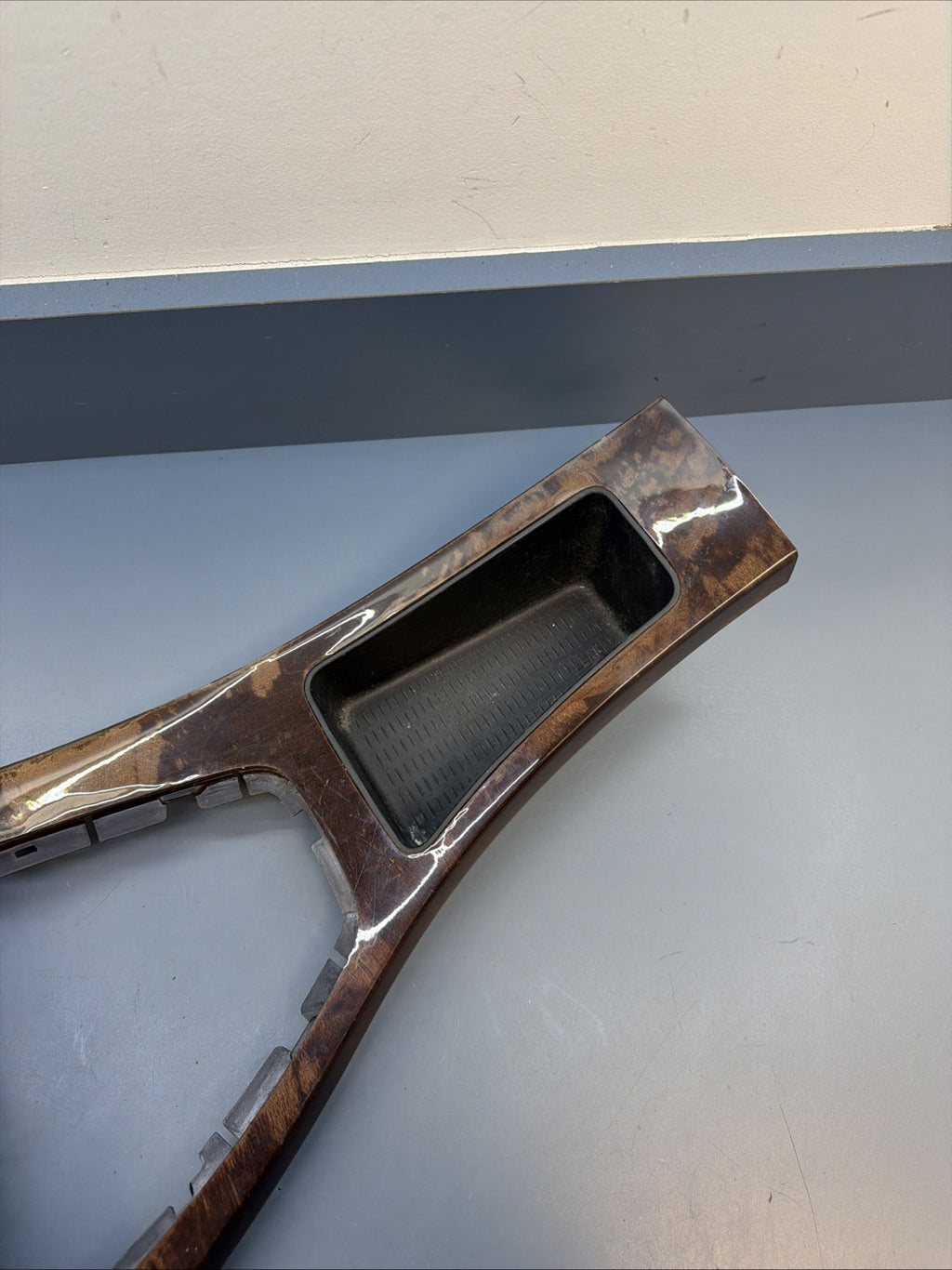 2006-2013 BMW E90 E92 E93 328i 335i Shifter Trim Surround Bezel Wood OEM 7118034