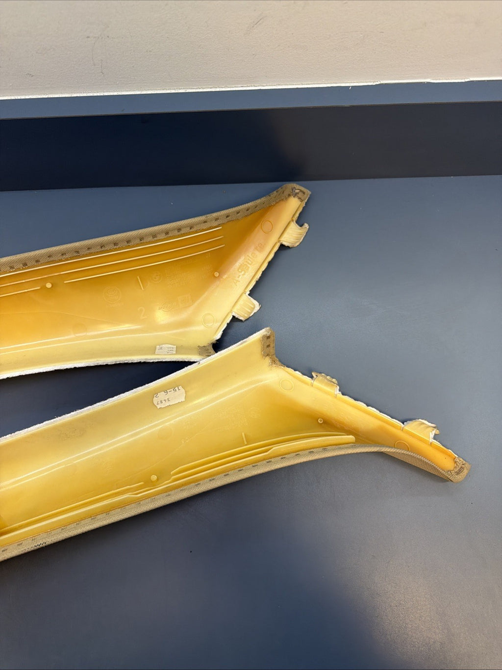 06-11 Bmw E90 328 330 335 Front Windshield A Pillar Column Cover Trim Set TAN