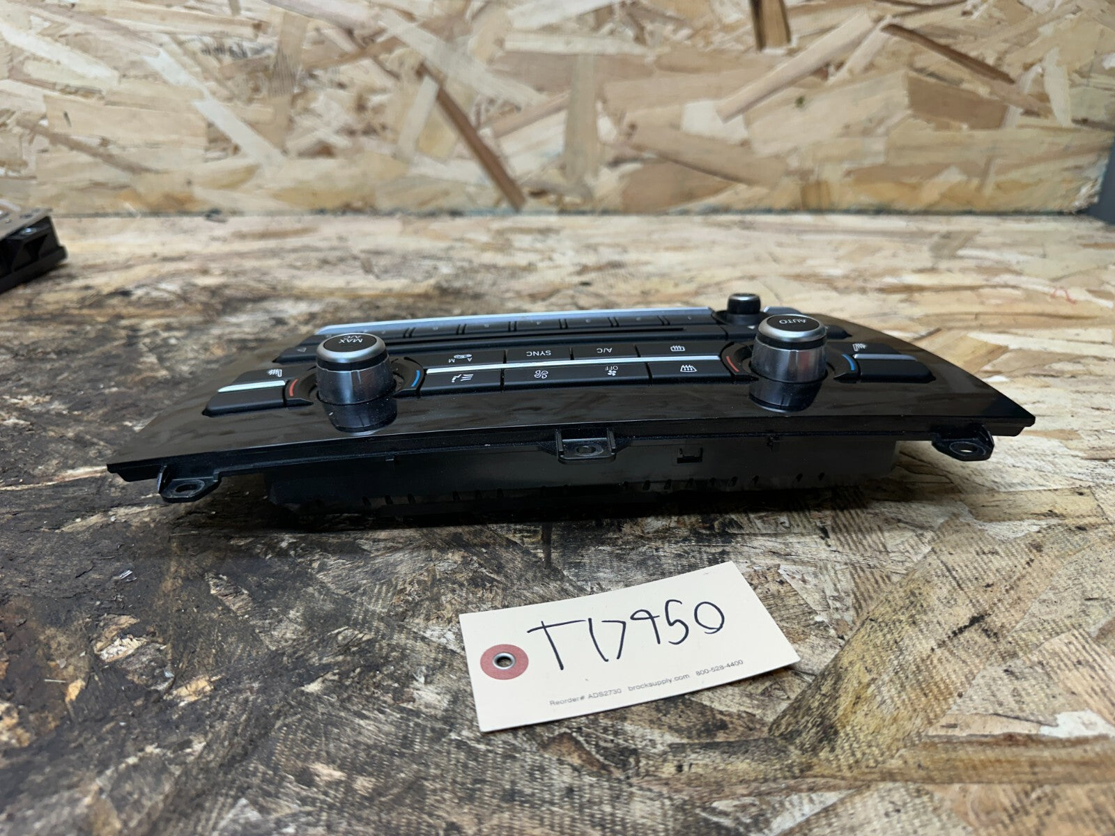 BMW 2011-2017 F25 X3 FRONT DASH AC CLIMATE CONTROL PANEL BLACK OEM 6833313