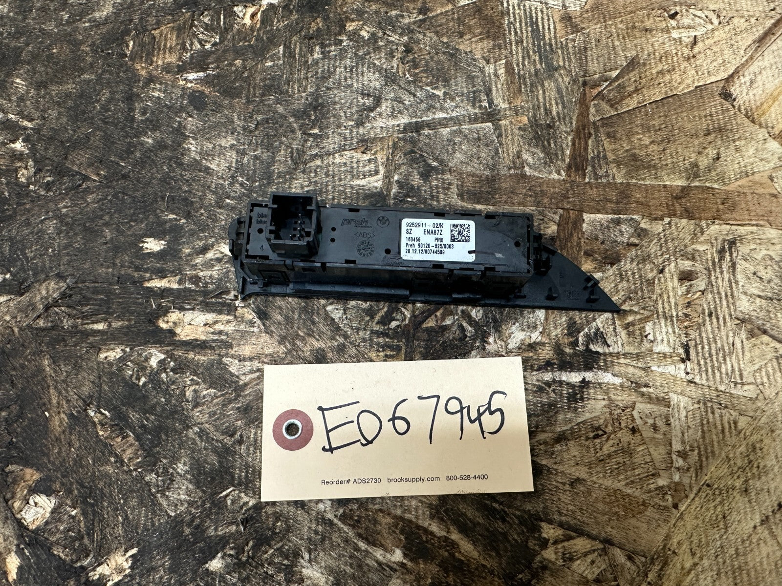 BMW 12-18 F30 3 SERIES CENTER CONSOLE TRACTION CONTROL/DRIVE MODE OEM 9252911