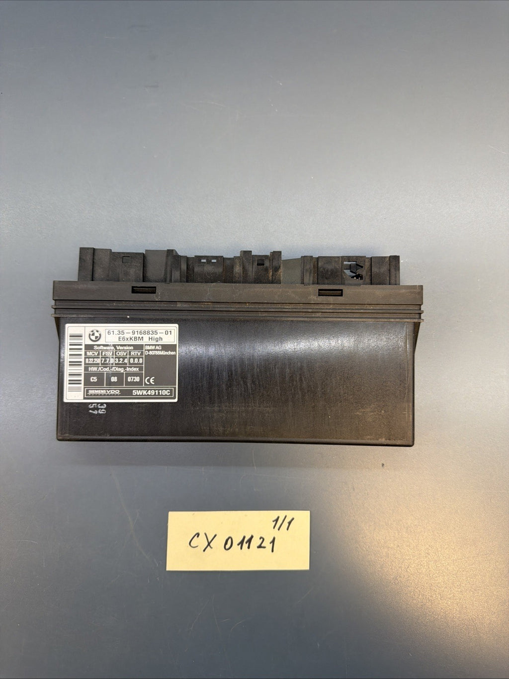 BMW 5 series E61 KBM HIGH BODY CONTROL MODULE ECU BCM 9168835