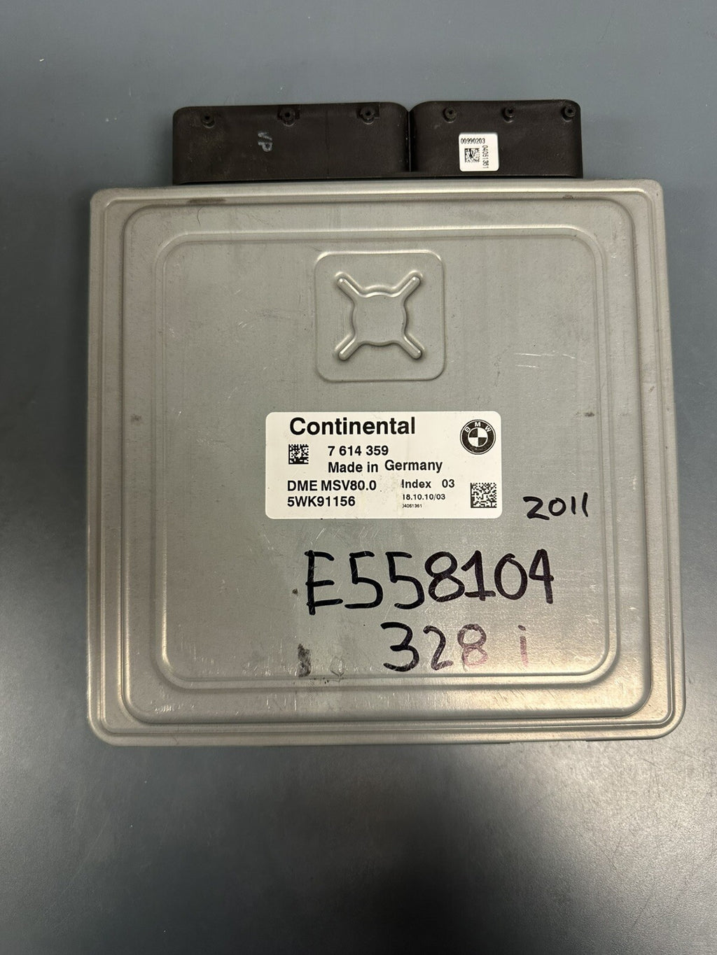 BMW 328I 128I E90 E92 E93 E82 N52 ENGINE ECU SET DME MSV80 CAS3 KEY SET 7614359
