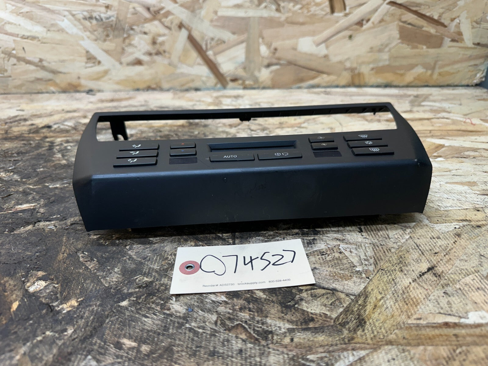 BMW 03-10 E83 X3 FRONT CENTER CONSOLE CLIMATE CONTROL PANEL BLACK OEM 3417544