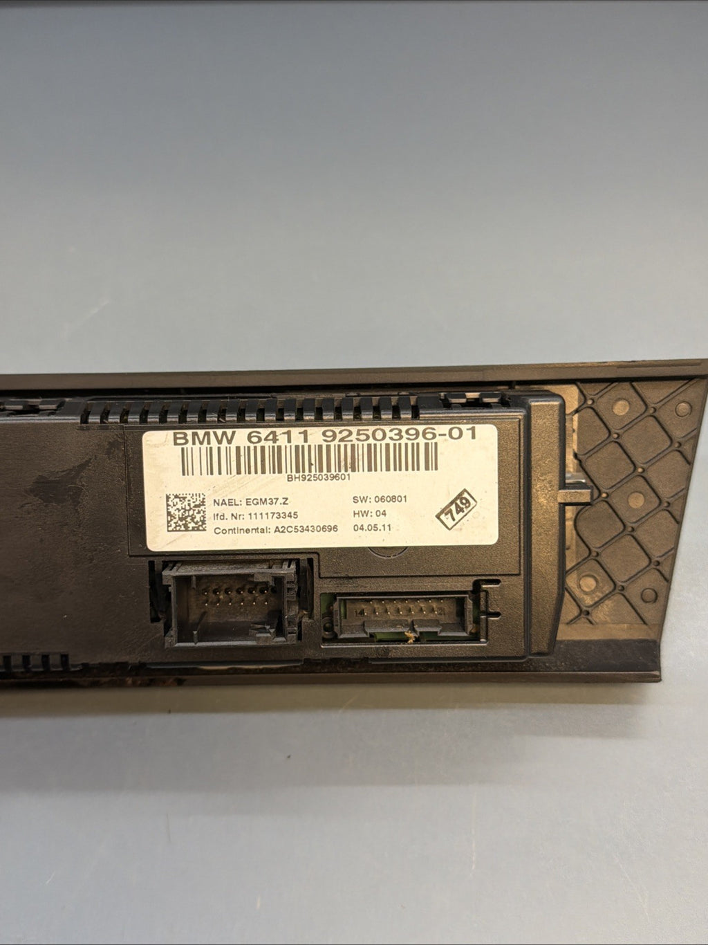 BMW E92 E93 Automatic Air Conditioning Control Panel 9250396