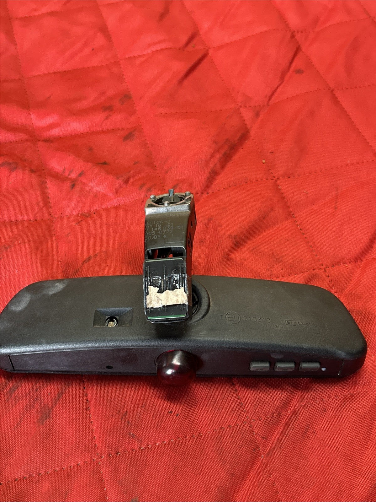 BMW E90 E60 X5 Interior Rearview Mirror Dim LED Garage Door Compass 7148839 OEM