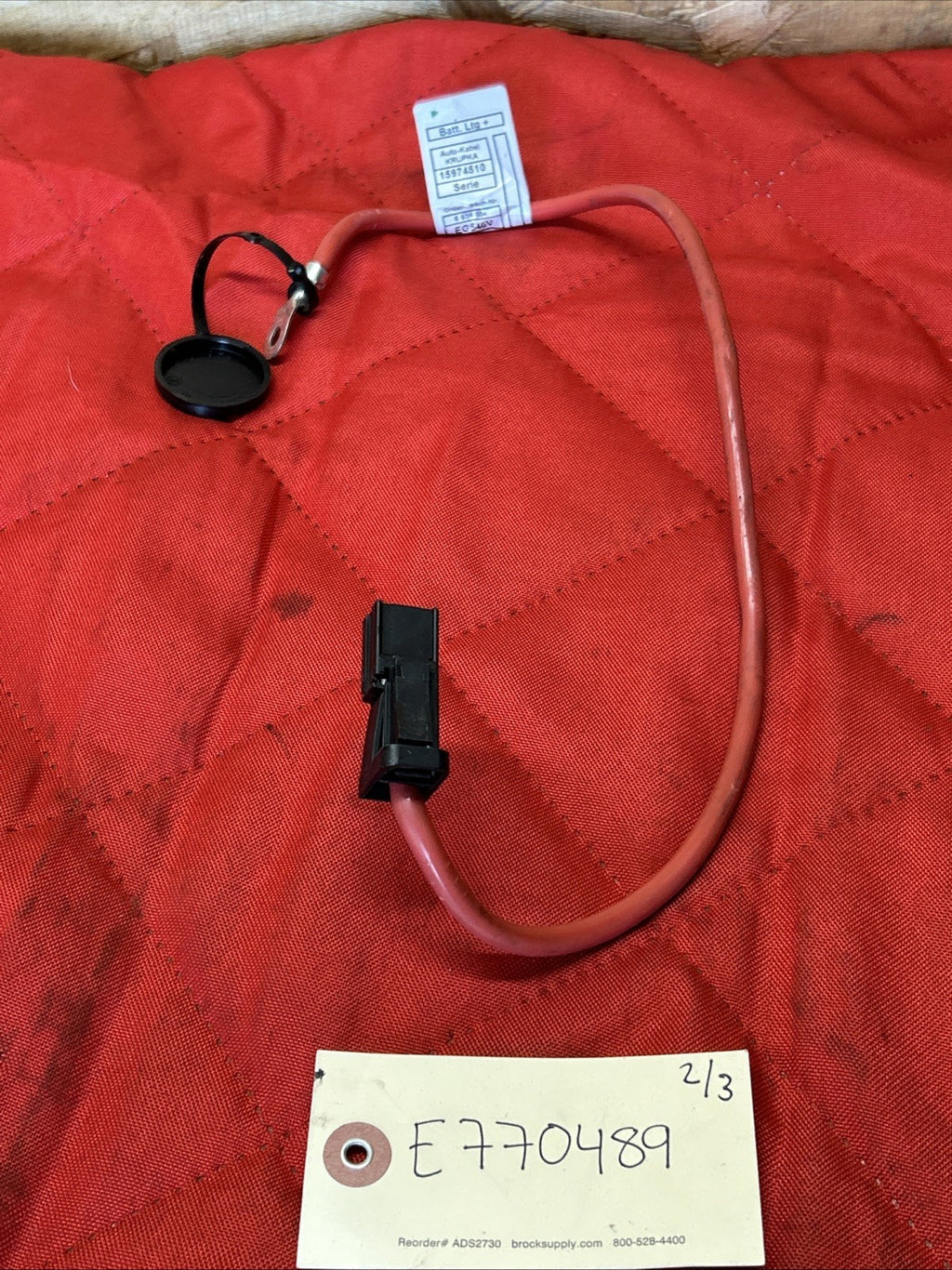 06-13 BMW E90 E91 E92 E93 BATTERY POSITIVE CABLE PLUS POLE LEAD WIRE 6938504