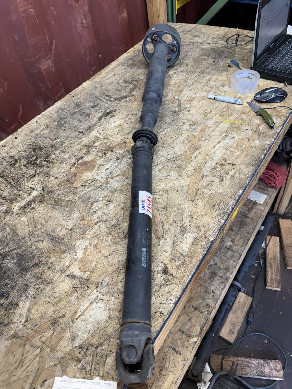 2013-17 BMW X3 xDrive28i 2.0L AWD Rear Drive Shaft Propeller 7589801 OEM *NOTE*