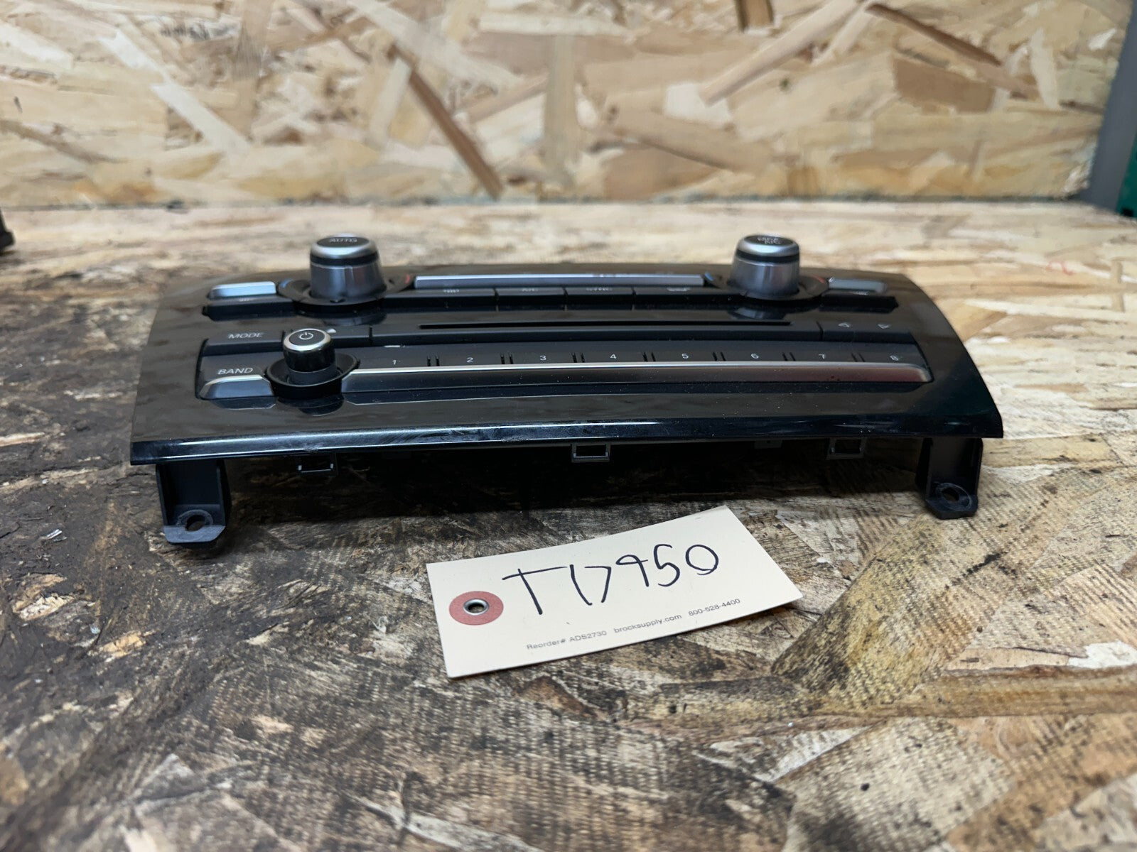 BMW 2011-2017 F25 X3 FRONT DASH AC CLIMATE CONTROL PANEL BLACK OEM 6833313