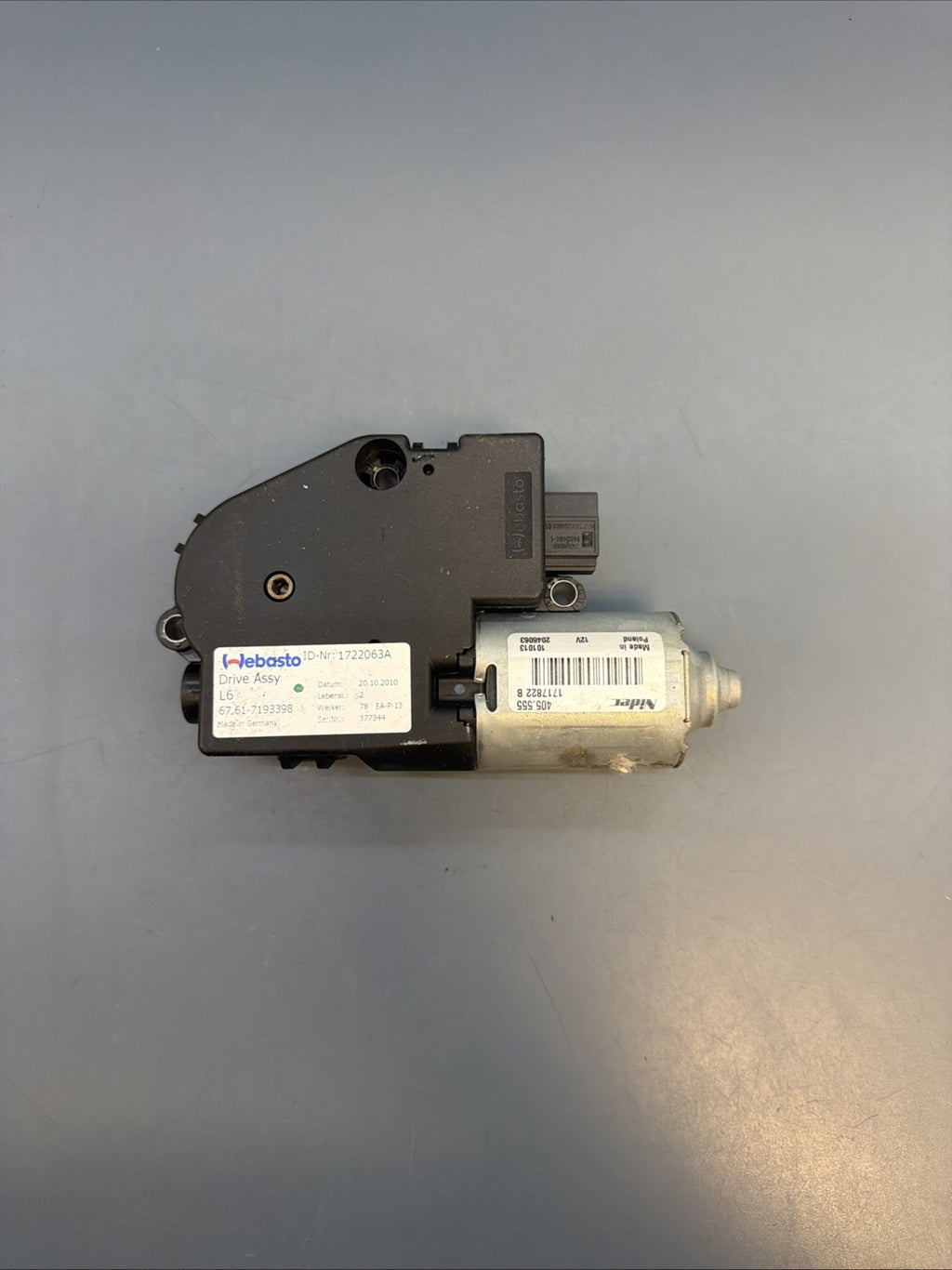 BMW OEM SUNROOF ELECTRIC MOTOR DRIVE UNIT MODULE E81 E82 E87 E90 E92 F10 7193398