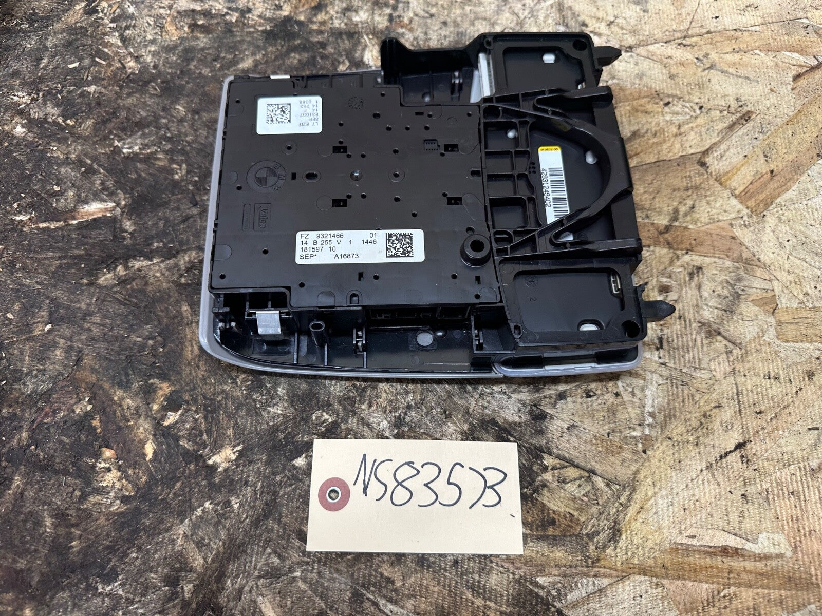 BMW F30 2012-2019 OVERHEAD DOME LIGHT SUNROOF SWITCH GRAY OEM 9321466