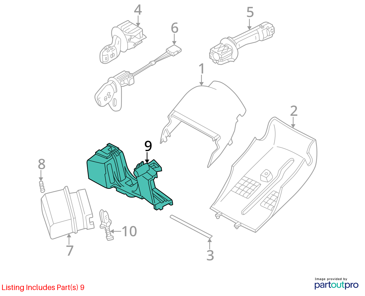 BMW E36 M3 Z3 oem 328 325 318 323 Steering column switch bracket 1162088