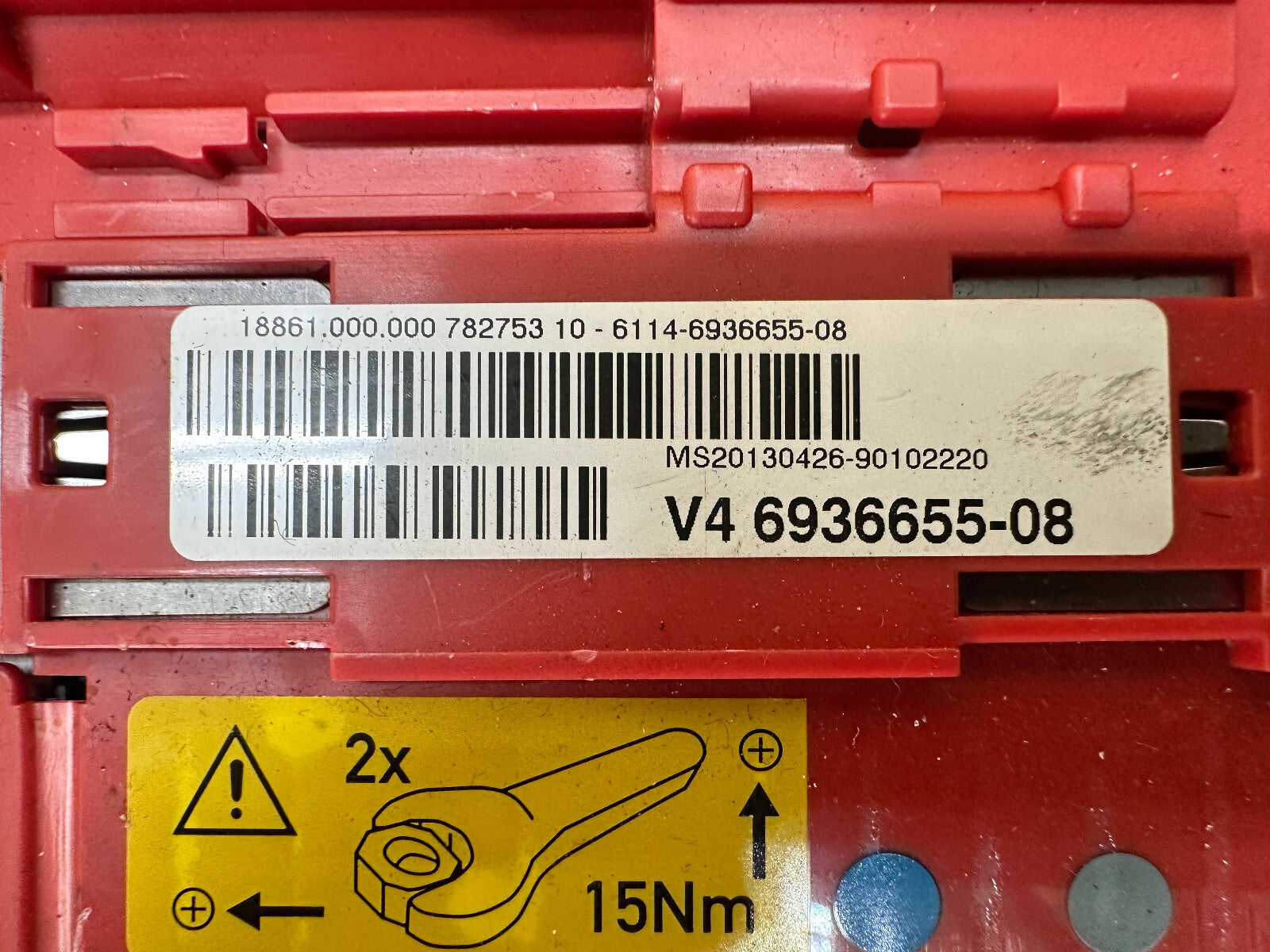 BMW 04-13 1/3 SERIES X1 X6 POSITIVE POWER DISTRIBUTION BOX OEM 6936655