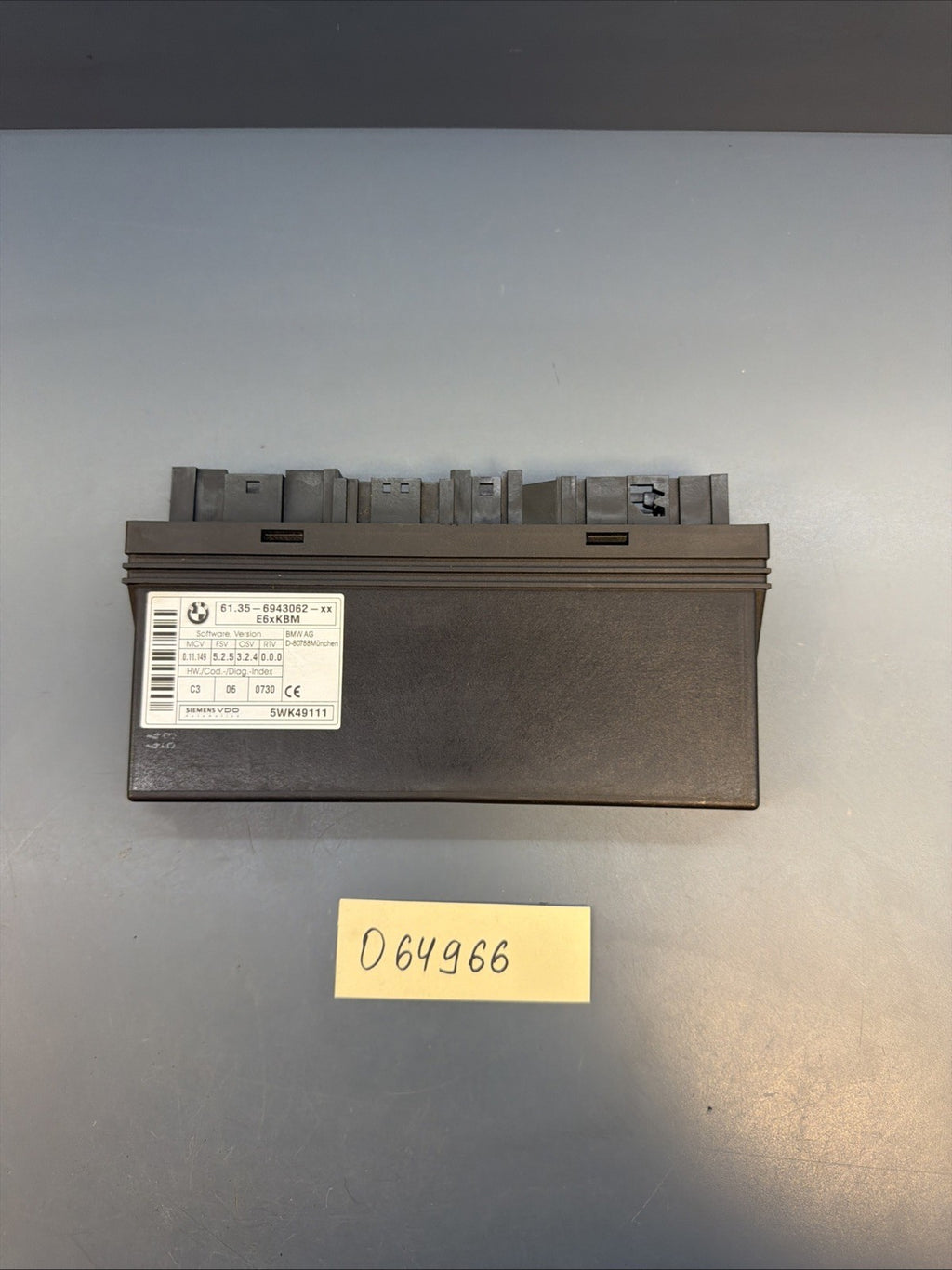 04-10 BMW E60 E63 E64 5 6 Series BCU BCM Body Control Module 6943062 OEM