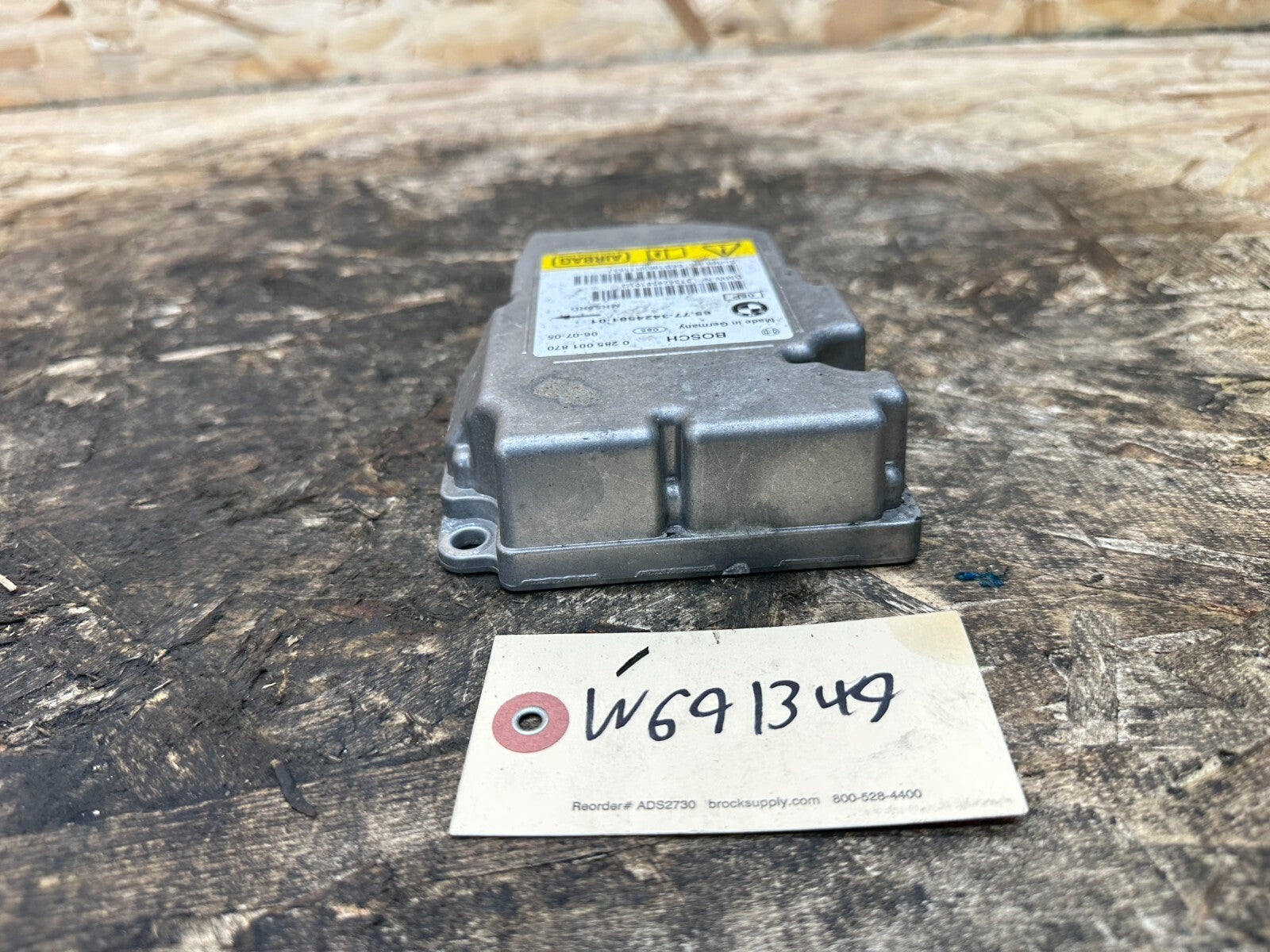 BMW 2003-2010 E83 X3 SRS CONTROL MODULE UNIT OEM 3424581
