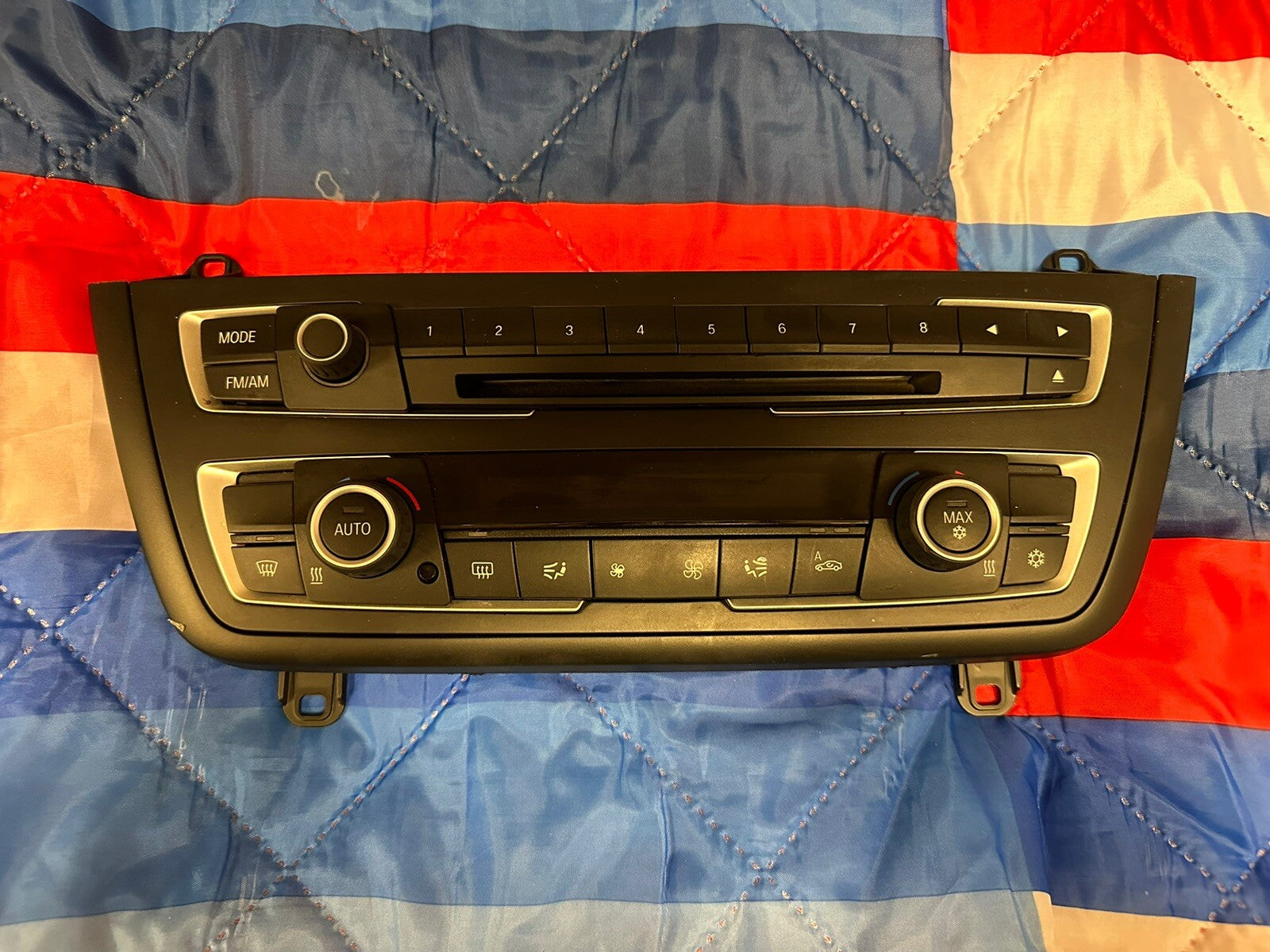 12-14 BMW F30 F32 328I 335I RADIO CLIMATE CONTROL HEATED SWITCH CHROME OEM