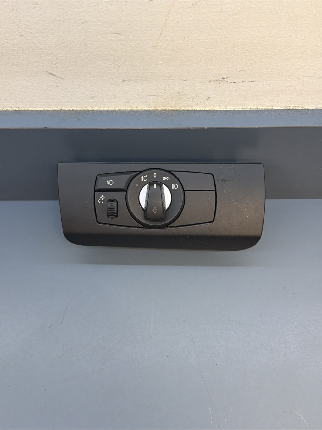 07-13 BMW E70 X5 E71 X6 HEADLIGHT FOG LIGHT CONTROL SWITCH BLACK OEM 9134728