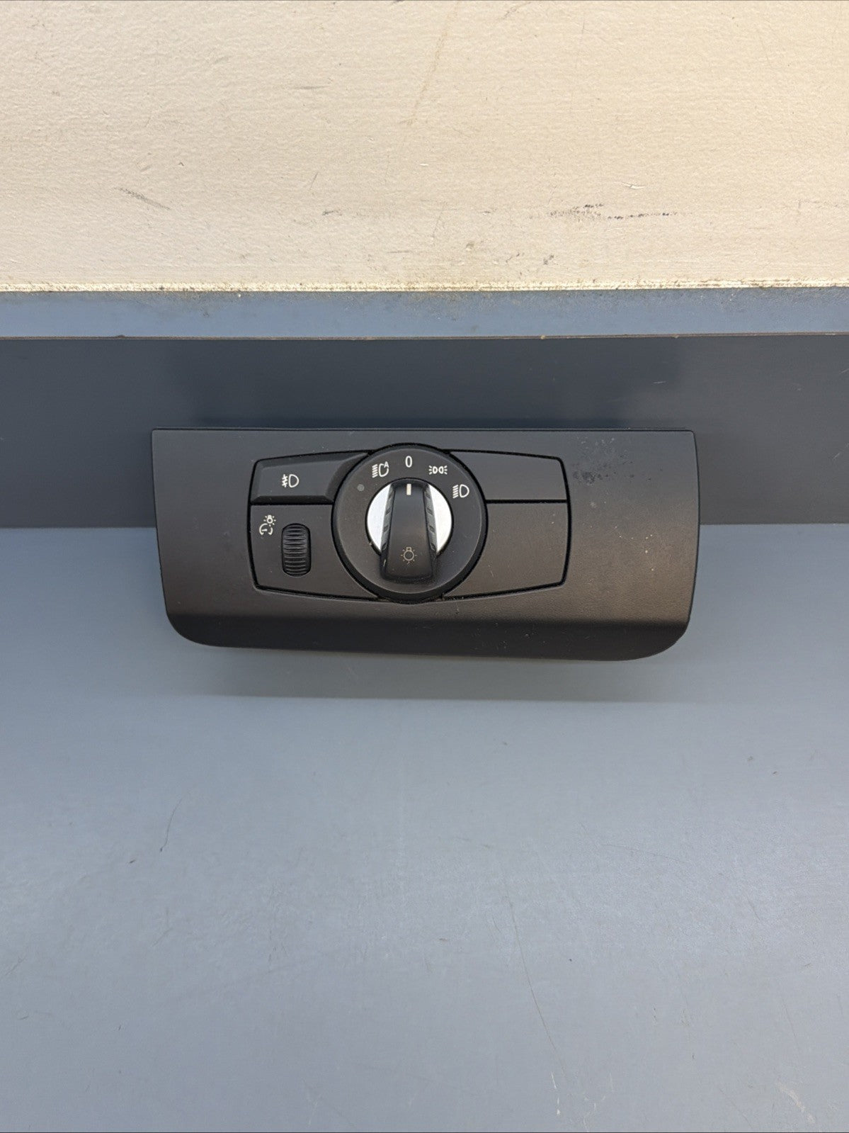 07-13 BMW E70 X5 E71 X6 HEADLIGHT FOG LIGHT CONTROL SWITCH BLACK OEM 9134728